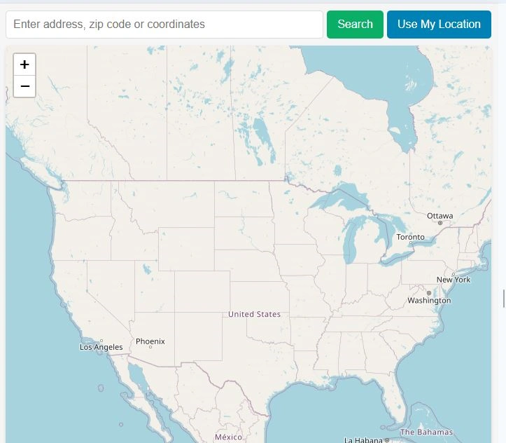 electric car charging stations map finder in United States
