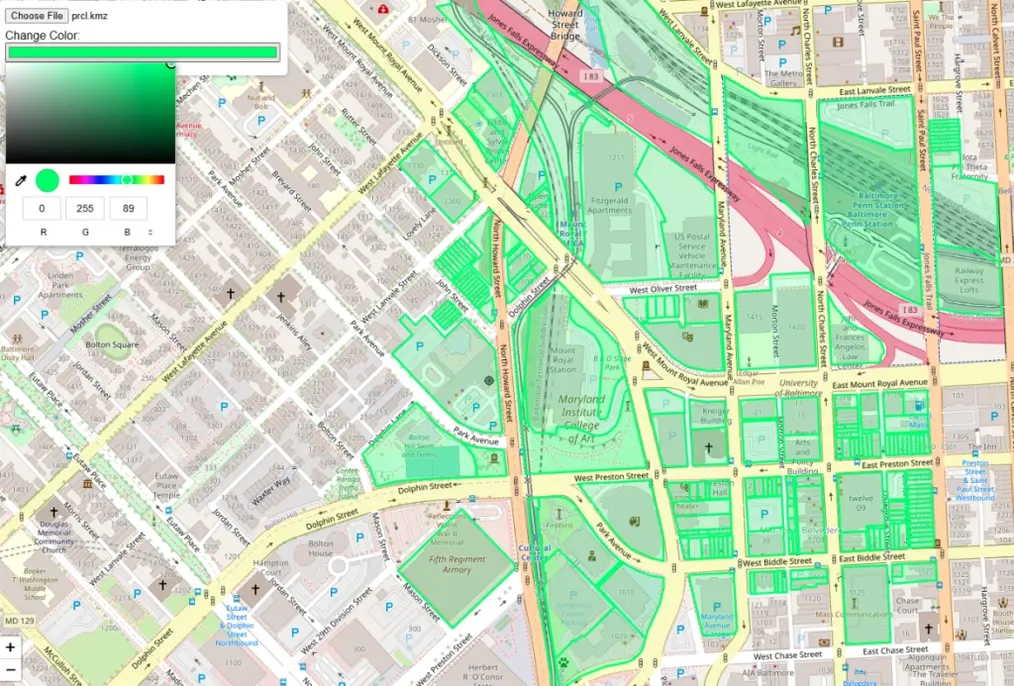 kml file viewer online free web map tool. upload kml kmz file and view geodata on map