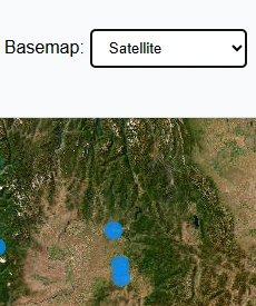 plot latitude and longitude on map