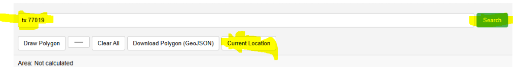 Calculate Area on Map by Drawing Free Online web map application