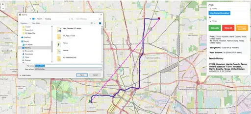 How to use the Measure Distance Tool distance between two points map