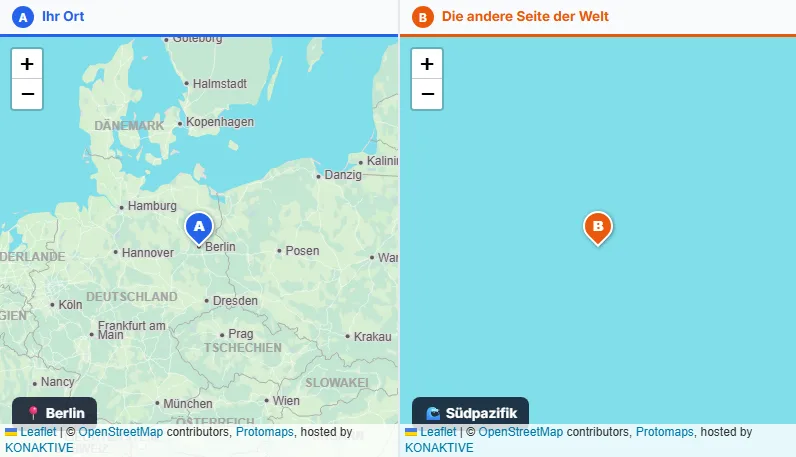 Oder in eine Karte klicken