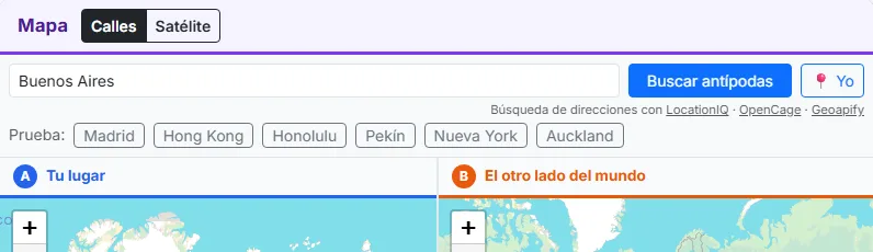 Elige tu lugar
