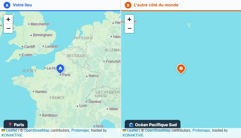 Ou cliquez sur une carte