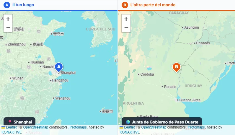 Guarda i due lati del mondo