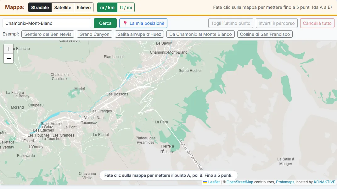 Trovare la zona: cercare un luogo o spostare la mappa