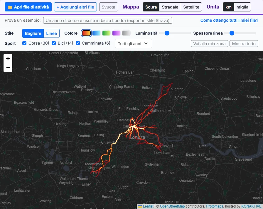 Guarda la tua mappa di calore