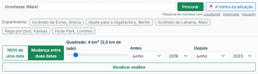Escolha uma data ou duas