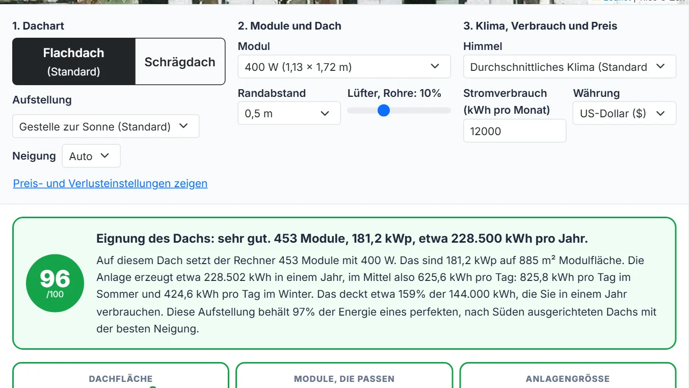 Vergleichen Sie Schrägdach und Flachdach und stellen Sie Ihre Werte ein