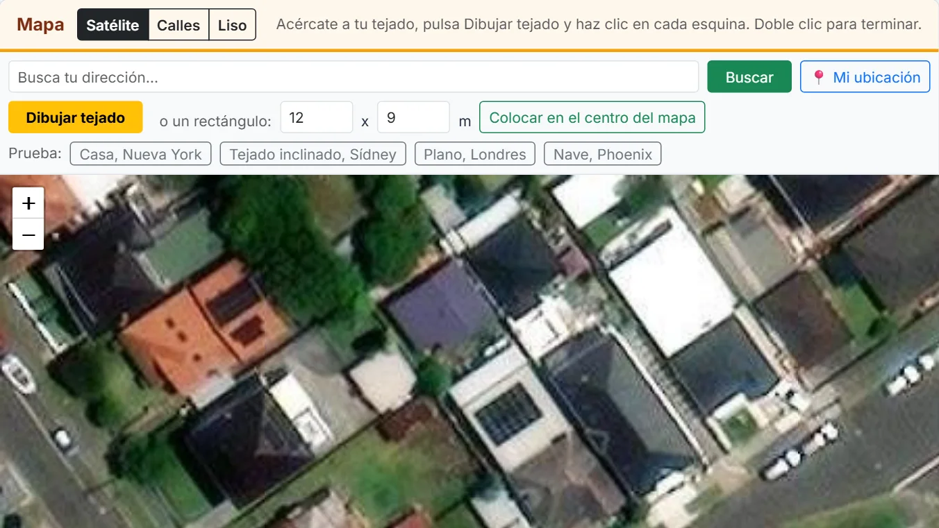 Usa la calculadora solar por dirección: encuentra tu edificio en el mapa