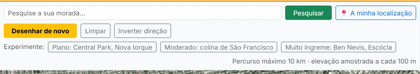Corrija o percurso se precisar