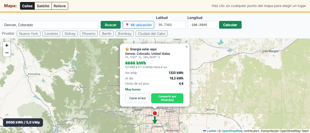 Elige tu lugar: haz clic en el mapa, busca una dirección o escribe un código postal