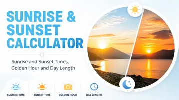 Calculateur de Lever et Coucher du Soleil screenshot