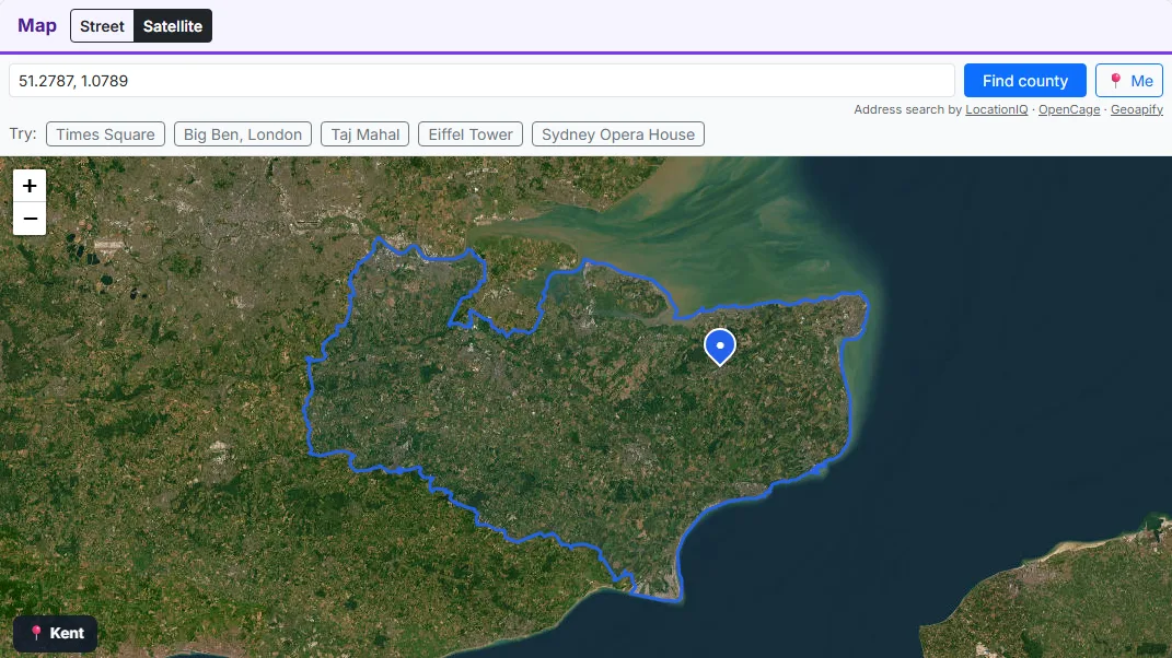 Or click the map