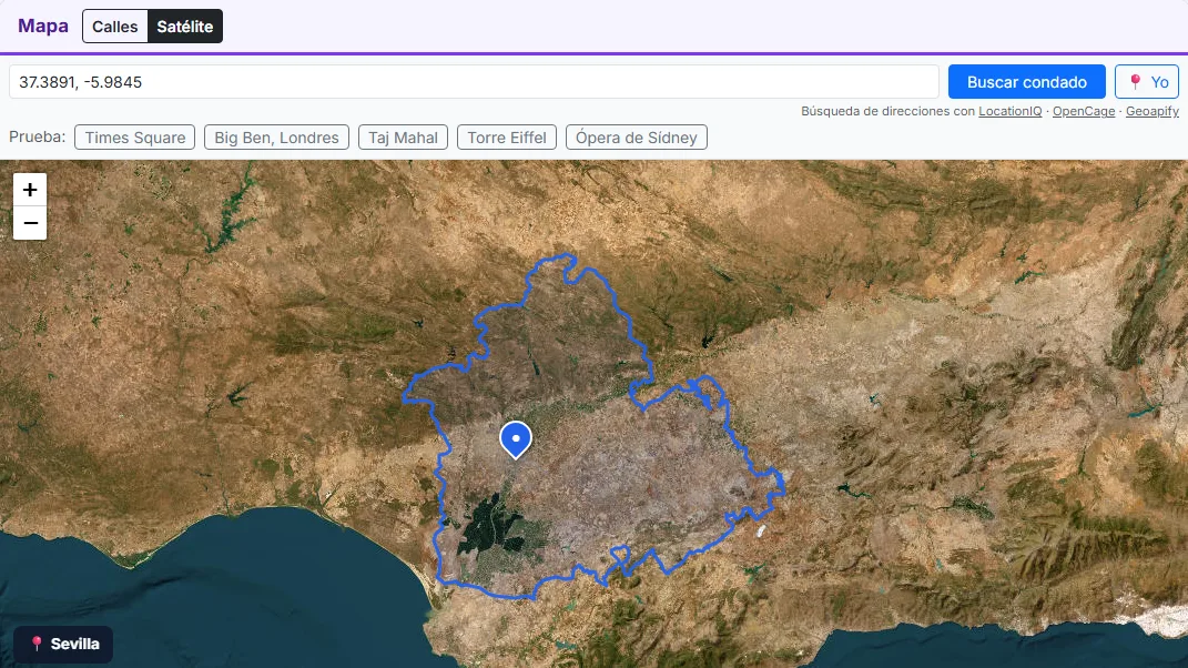 O haz clic en el mapa