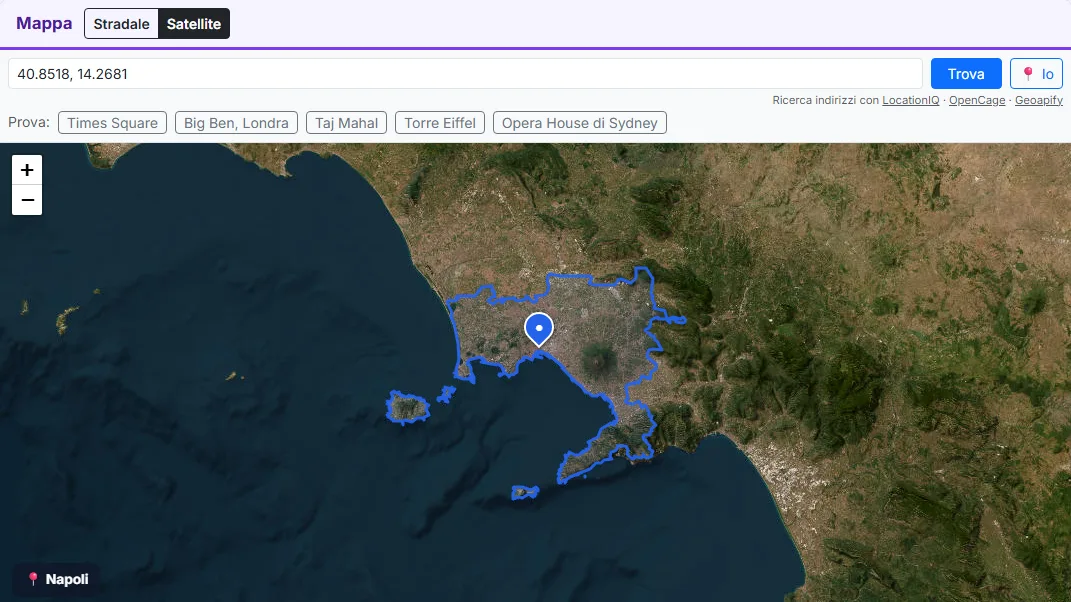 Oppure clicca sulla mappa