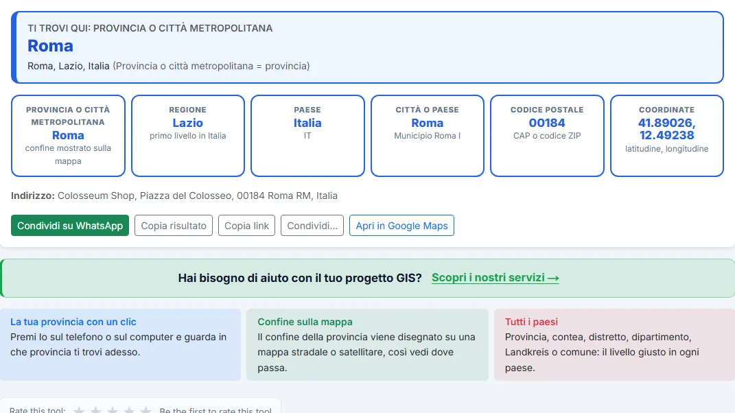 Leggi il risultato