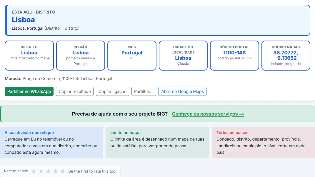 Leia o resultado
